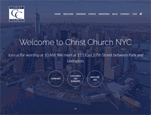Tablet Screenshot of christchurchnyc.com
